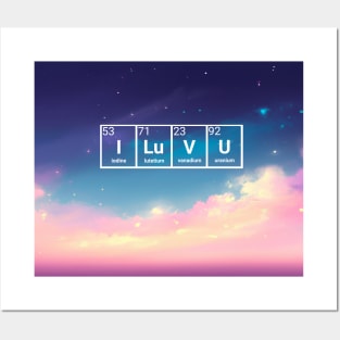 Atomic galaxy love Posters and Art